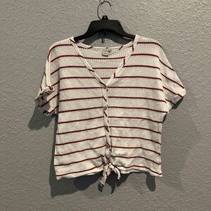 Lightweight Crop Button Up Sweater - Size S